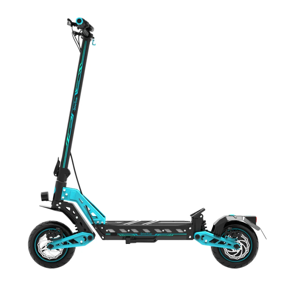 DriveTron DT10 Fast Electric Scooter 1000W 1200W Dual Motor 3300W Peak 48V 52V 20.8Ah 10" Vacuum Tires Dual Suspension Double Brakes 70km/h Off-Road E Scooter