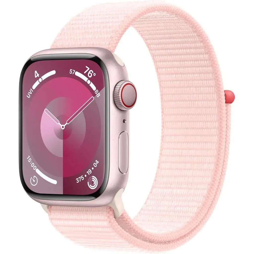 Apple / Watch Series 9 45mm / A2984 / Pink Aluminum /Unlocked/ Grade 1-4  Good Condition Genuine Refurbished Unlocked, Includes Charging Cable