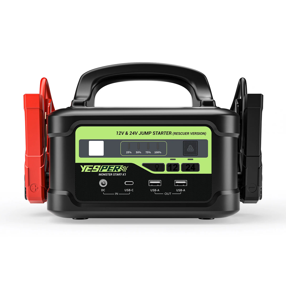 YESPER 6000A Peak 12V/24V Heavy Duty Truck Jump Starter, 58800mAh Portable Power Station, Car Battery Booster Jump Box