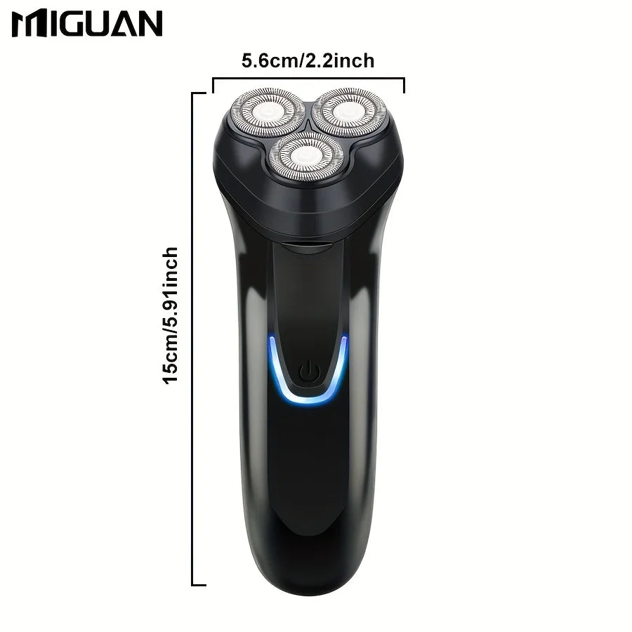 Electric shaver with 3 heads, USB charging, suitable for men's shaving; ideal men's gift, Father's Day gift