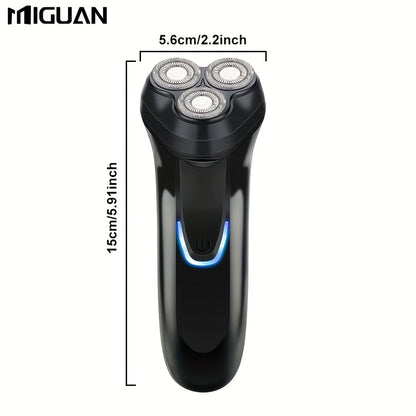 Electric shaver with 3 heads, USB charging, suitable for men's shaving; ideal men's gift, Father's Day gift