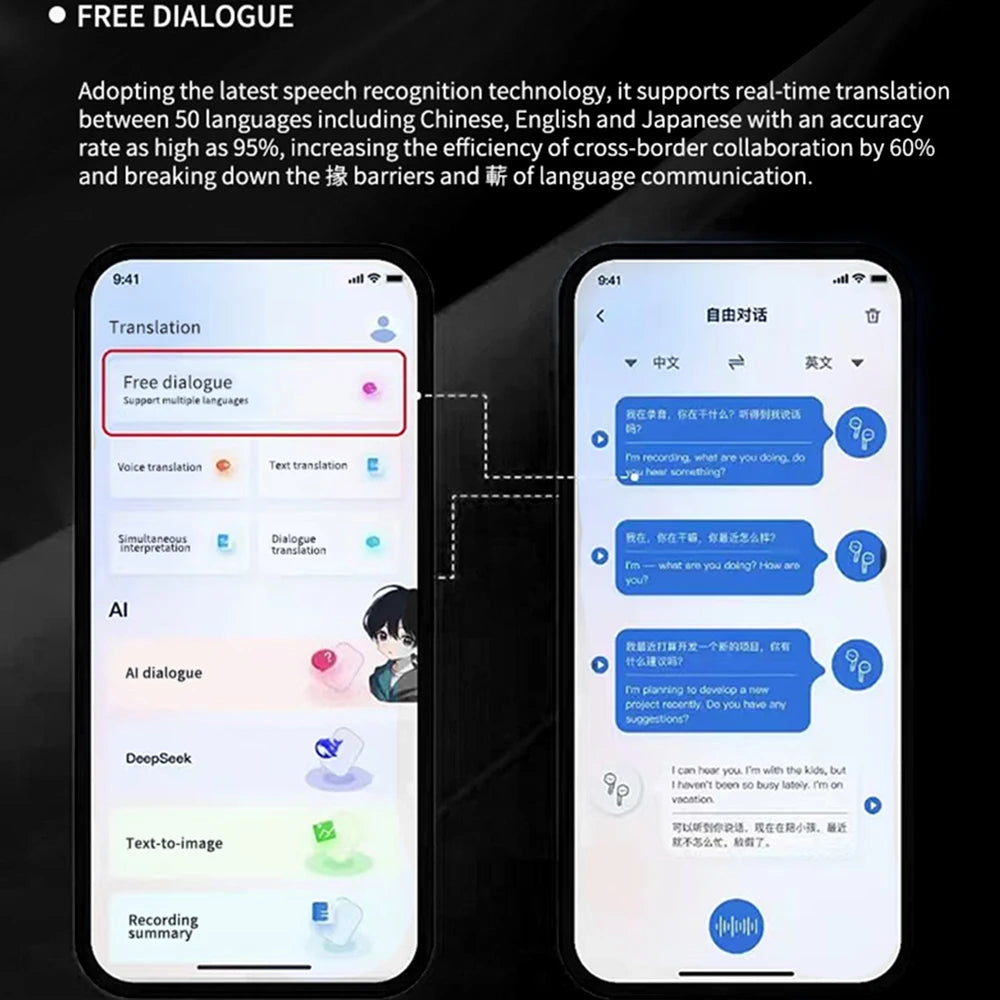 Smart Audio Glasses With Built-in Speakers, Wireless Audio Eyewear For Men Women Outdoor UV Protection, Voice Control Function Compatible With All Smart Mobile Devices For Sports Driving Daily Use