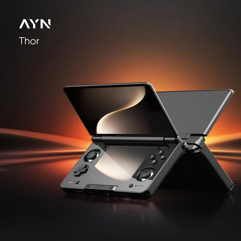 AYN THOR Clamshell Handheld Game Console 6" 120Hz AMOLED Snapdragon 8 Gen 2 4K DP Output Snapdragon 8 Gen 2 6000mAh 27W Fast Charge Retro Gaming Console