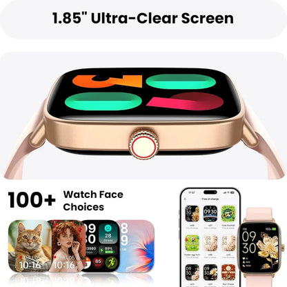 Women's Watch, 2 Bands, 100+ Modes, Fitness Tracker, Heart Rate, Sleep Monitor, 3ATM Waterproof, 10-Day Battery, Fast Charge