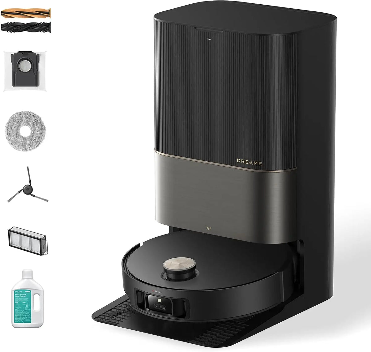 Complete Robot Vacuum with Automatic Self-Cleaning and Self-Emptying