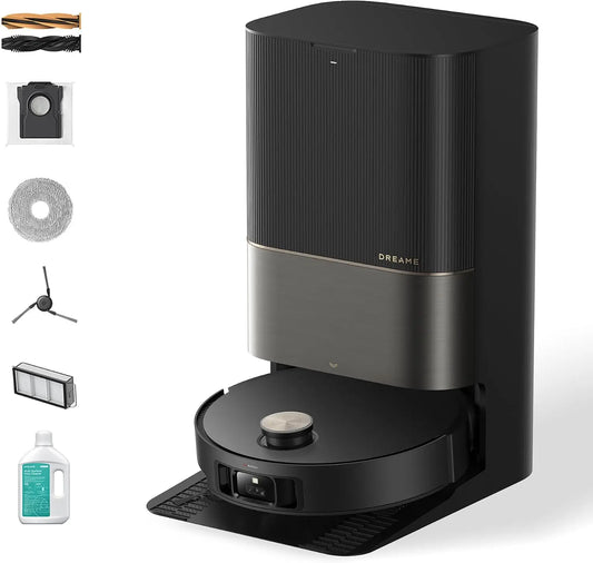 Complete Robot Vacuum with Automatic Self-Cleaning and Self-Emptying