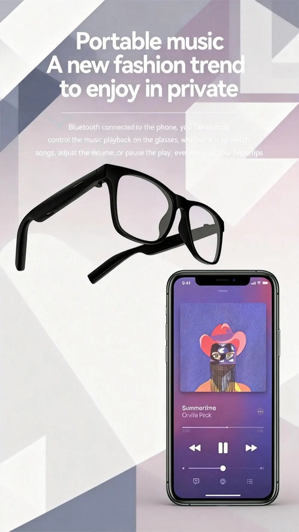 HOT D11 Smart Glasses Wireless Bluetooth Hands-Free Calling Music Play Headphones With Microphone Motion Stereo Speaker Glasses