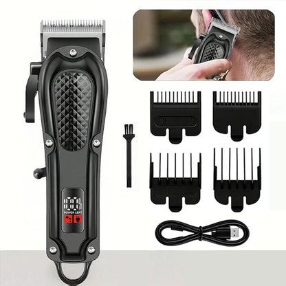 4-in-1 Electric Hair Clipper Set for Men Rechargeable Cordless Hair Trimmer Grooming Kit for men Beard Cutting Machine Nose Hair trimmer Electric Shaver Birthday Christmas Gift For Family