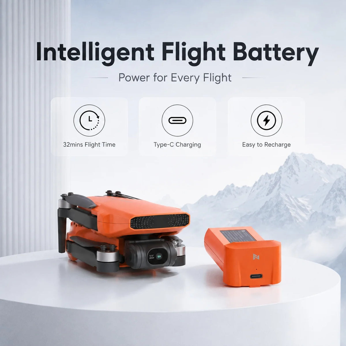 MINI 3 GPS Camera Drone, 4K/60fps UHD Video, 48MP Photos, 3-Axis Mechanical Gimbal, 9KM HD Image Transmission, 32-Min Max Flight Time, Level 5 Wind Resistance, Intelligent Follow, One-Key Return to Home, Foldable Portable Qua