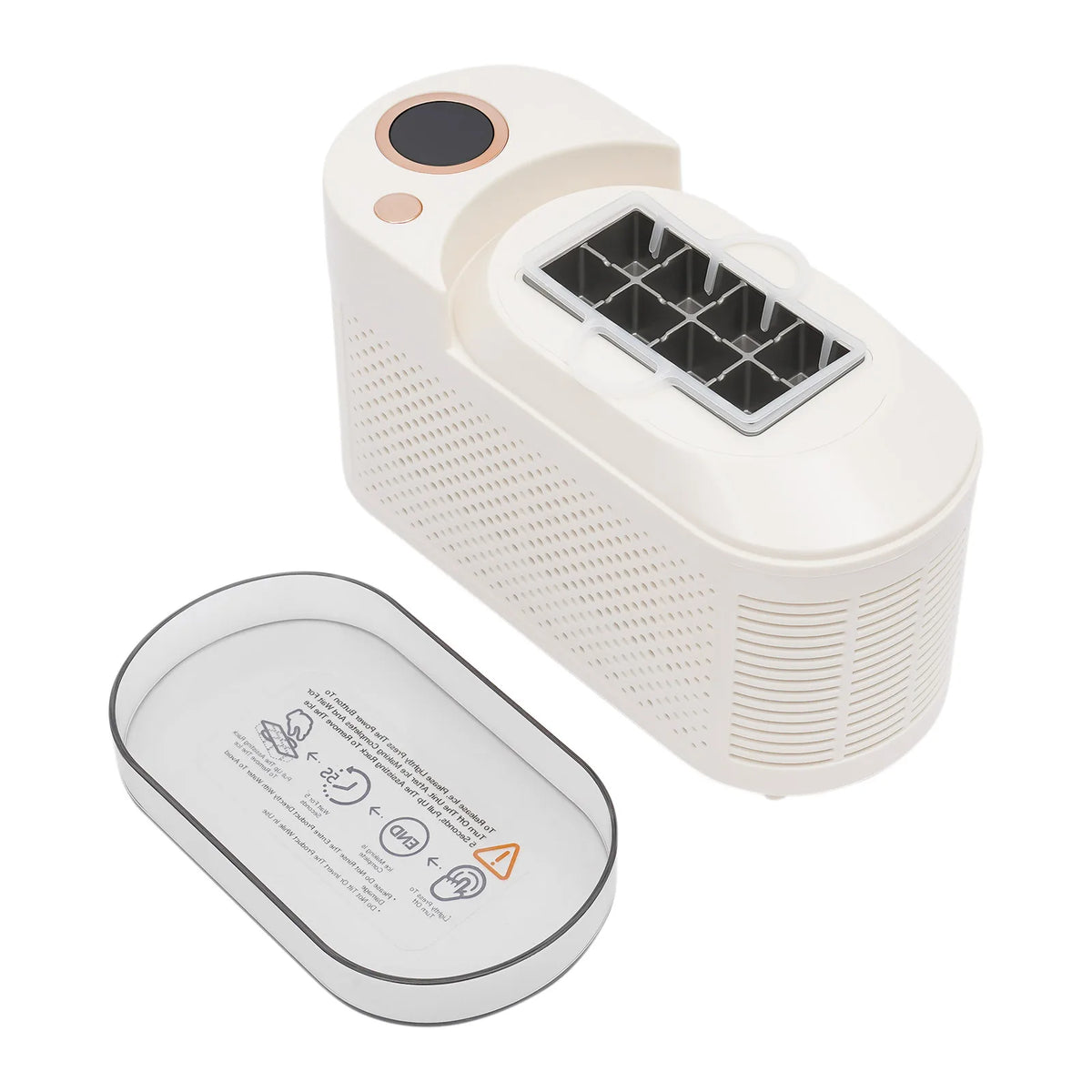 12V Portable Mini Ice Maker Machine Fast Ice‑making Countertop Ice Cube Maker for Car RV Camping Travel Home