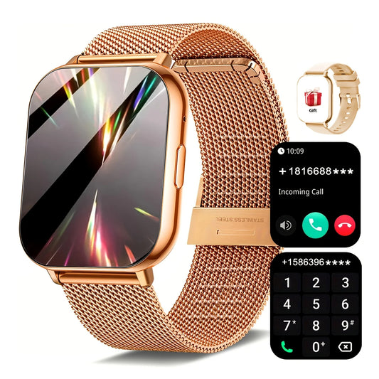 Sports Smart Watch, 1.83inch Full Touch Screen Display with Message, Answer Make Call Smartwatch, Sleep Monitoring, Sports Pedometer, Information Alerts, for iPhone Android Phones, Smartbands Fitness Watch for Women Men Frien