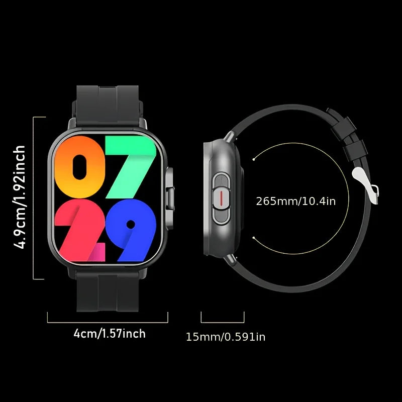 New Smart Watch, Earphone Watch 2-In-1, (Valentine'S Day Gift), Full Touch Sports Smart Watch, Phone Connection/Call, Alarm/Calculator/Music, Riding, Running, Step Counting, Multiple Sports Modes, Fitness Tracker