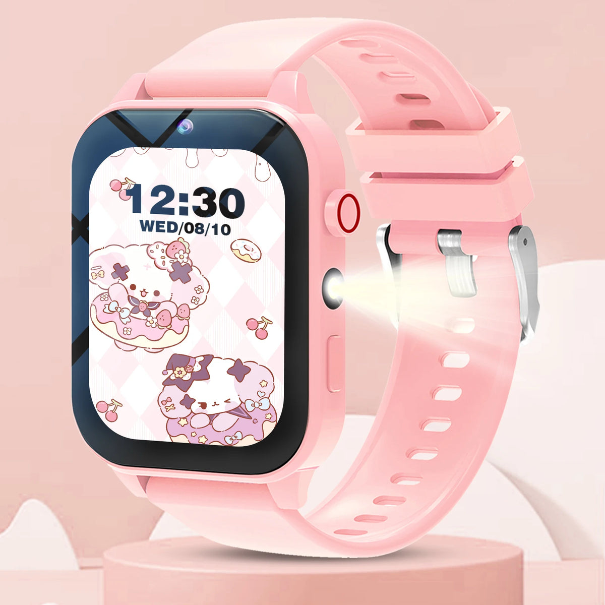 New Kids Smartwatch Features Wireless Calling, Wireless Music Playback, Call Reminders, Remote Photo Capture, Music Control, Weather Updates, A Calculator, and A Flashlight Function, Making It A Perfect Birthday