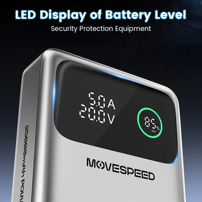 MOVESPEED M25PRO 25000mAh Power Bank 140W PD3.1 Fast Charge Portable External Battery Charger for iPhone Samsung