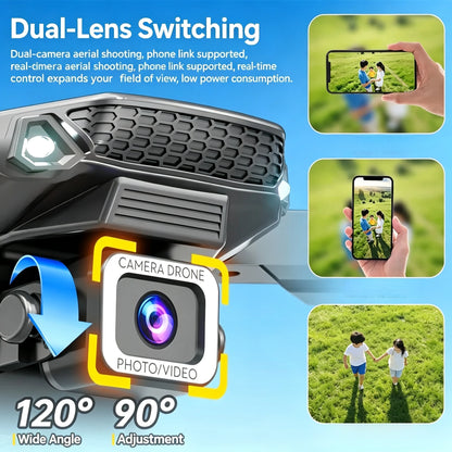 TONGLI Foldable Drone RC Quadcopter with 3.1‑Inch Large‑Screen Remote Control Single‑Camera Aerial Version One‑Key Takeoff Gesture Photo Headless Mode Long Battery Life Long‑Range Portable FPV Aircraft for Teen & Ad