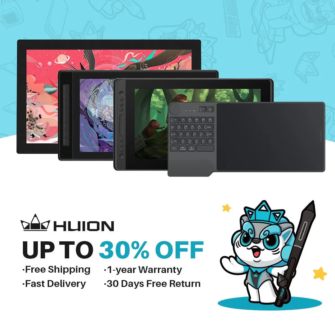 Huion US Graphics Drawing Tablet Pen Display Screen Kamvas 12,Kamvas 13,Kamvas 16, Kamvas Pro 13/16 HS611 KD200