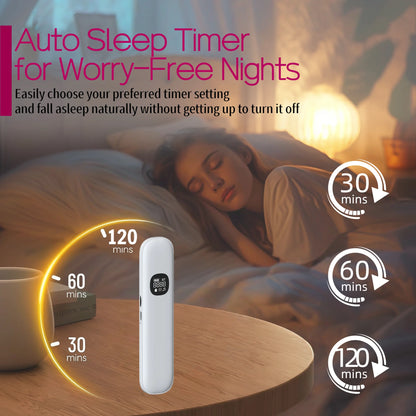 White Sleep Headband Bone Conduction Wireless Bluetooth Speaker Under Pillow HD Sound Side Sleeper Eye Mask