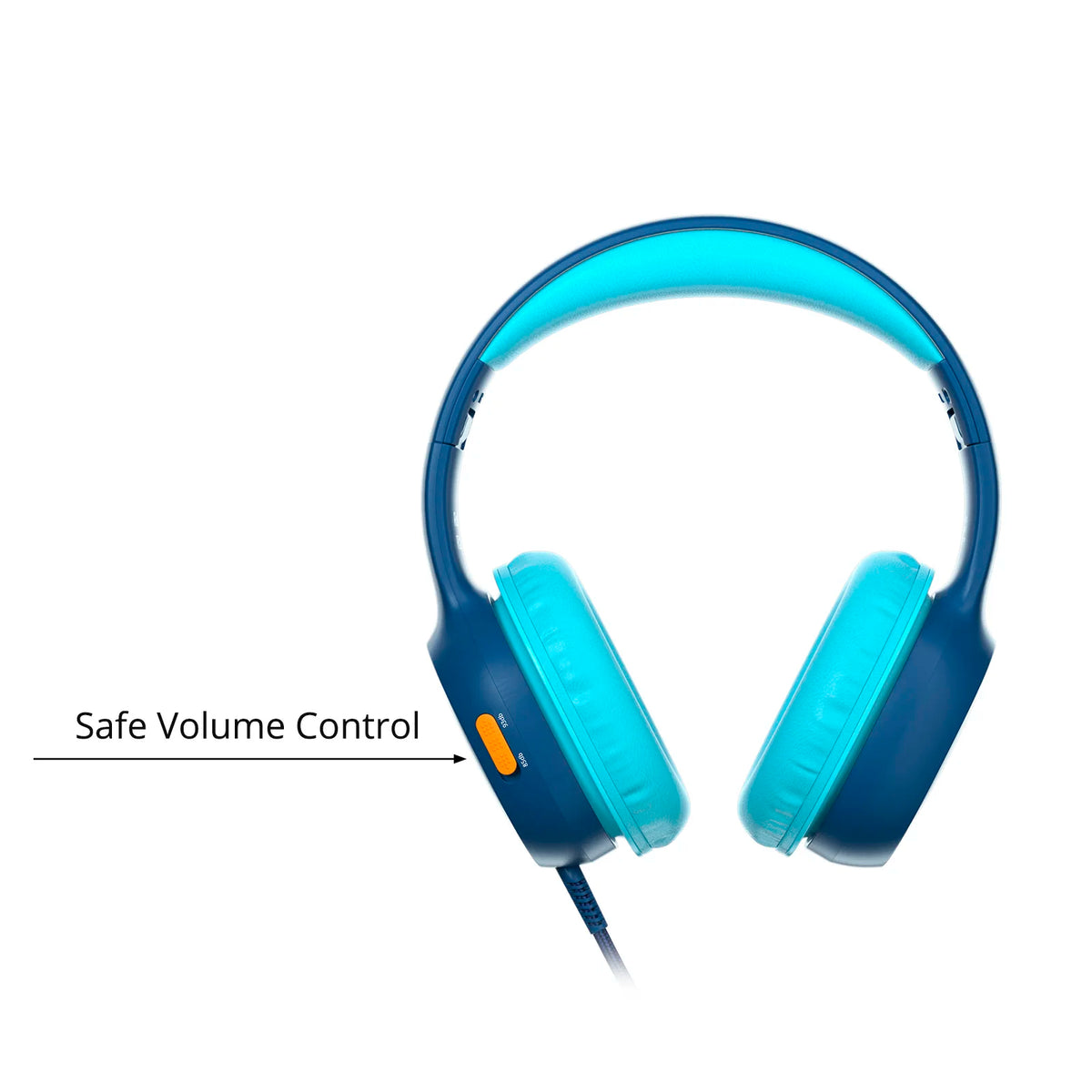 Tronsmart Headphones, KH01 Wired Kids Headset with 8000-Twist Sturdy, Soft Cushion Comfort, Foldable Portable, Safe Volume Control, 3.5mm Jack Universal for School/Home/Travel