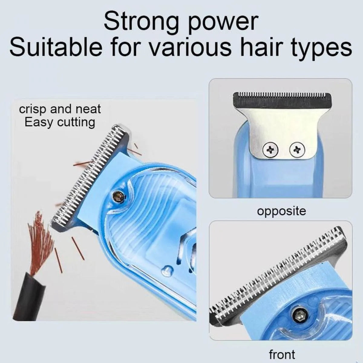 Hair Cut Machine Rechargeable Hair Clippers Transparent Professional Clippers Electric Hair Trimmers Shaver for Men Cordless