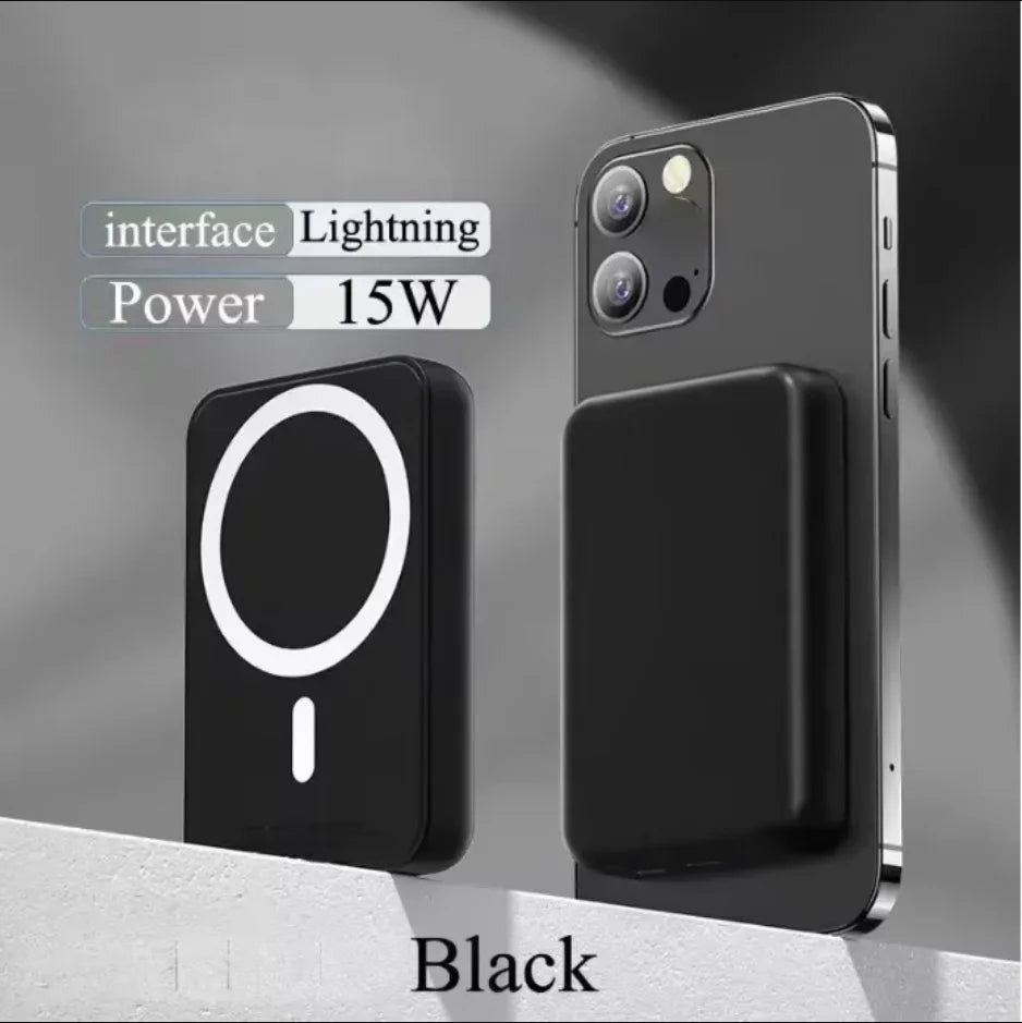 Magnetic Wireless Power Bank, 15W Wireless Quick Charge & 22.5W PD Wired Fast Charging Portable External Battery Pack Compatible with Smartphones