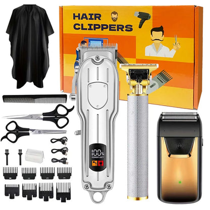 3 in1/1pc Professional Hair Clipper Kit Electric Shaver for Barber Men's Hair Trimmer Electric Shaver Hair Cutting Machine