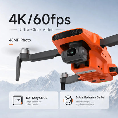MINI 3 GPS Camera Drone, 4K/60fps UHD Video, 48MP Photos, 3-Axis Mechanical Gimbal, 9KM HD Image Transmission, 32-Min Max Flight Time, Level 5 Wind Resistance, Intelligent Follow, One-Key Return to Home, Foldable Portable Qua