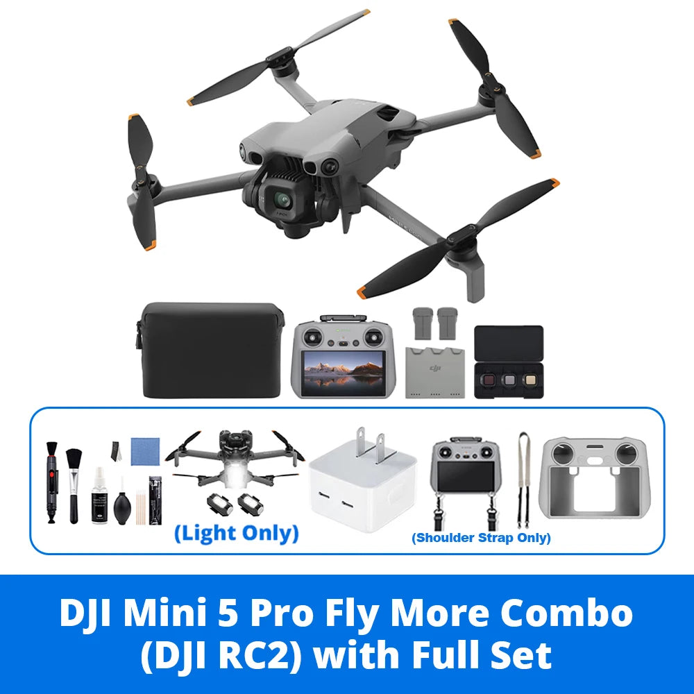 DJI Drone with RC-N3 Remote Controller | Drones with a Camera 4K Professional Imaging | Optional Accessories | Long Flight Time 360° Obstacle Sensing