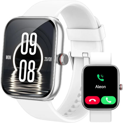 Bluetooth Smartwatch with Fitness Tracker, Answer/Call, Waterproof and Health Monitoring