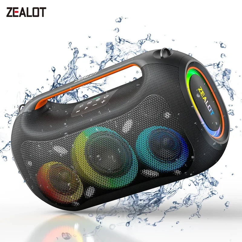 ZEALOT-ZE51 300W Big Power Wireless TWS Subwoofer Bluetooth Speaker High Volume Waterproof Portable Mobile Power HIFI Sound Quality
