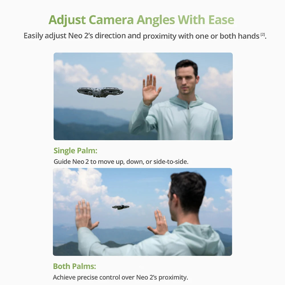 DJI Neo 2 Fly More Combo Drones with a Camera & 3 Batteries Charging Hub Optional Accessory Kit 151g 4K 100FPS Slow Motion Omnidirectional Obstacle Sensing