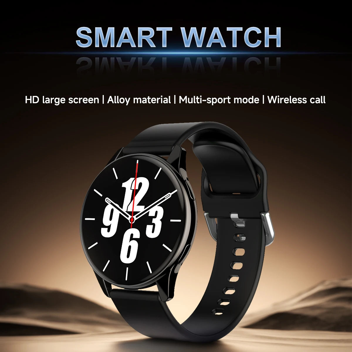 1pc New Full-Touch High-Definition Men'S and Women'S Sports Smartwatch Features ,Wireless Dialing, Answering Calls, Motion Tracking,  Music Control. Suitable for Android & Iphone,Christmas/New Year/Birthday Watch Gifts