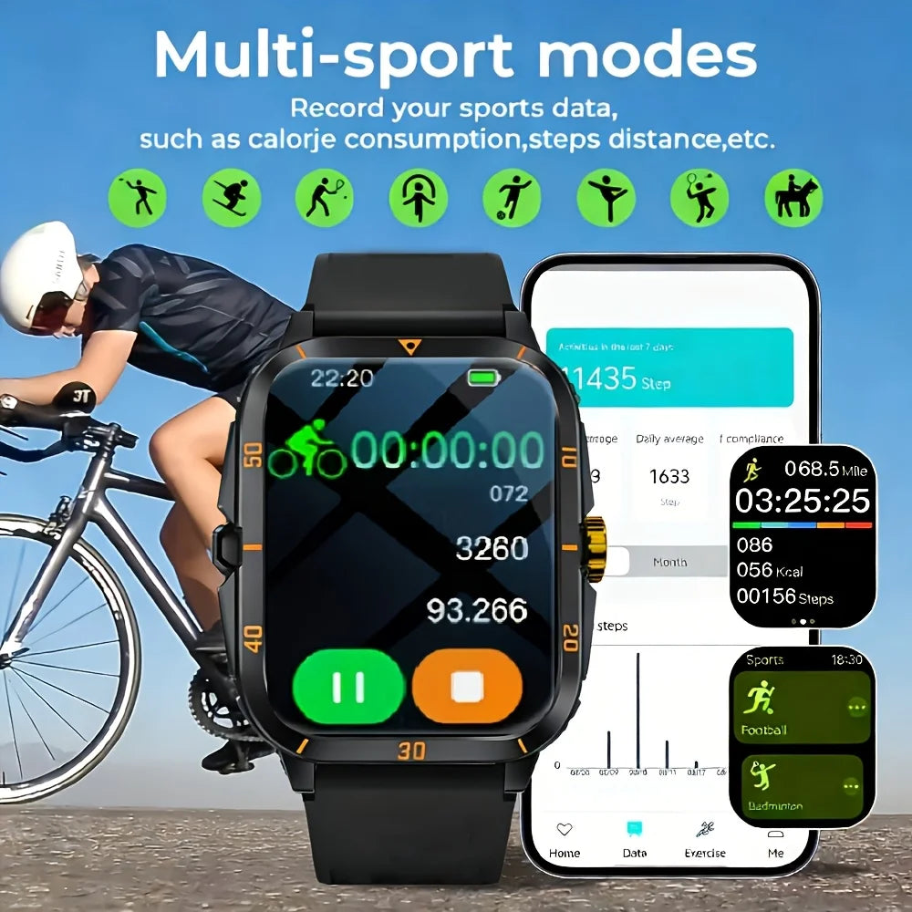 2026 Latest Smartwatch , Unisex,Wireless Calling, Message Sending, Multiple Sports Modes, Fitness Tracking, Suitable for  Android & IPhone ,Christmas/New Year/Birthday Watch Gifts