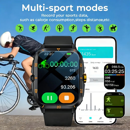 2026 Latest Smartwatch , Unisex,Wireless Calling, Message Sending, Multiple Sports Modes, Fitness Tracking, Suitable for  Android & IPhone ,Christmas/New Year/Birthday Watch Gifts