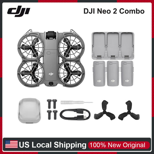DJI Neo 2 4K Drones With a Camera Drone 4k Professional Palm Takeoff & Landing Gesture Control Smooth Reliable Tracking 12m/s Faster Tracking Speed Lightweight Foldable Mini Drone All-Around Safety & Flexible Flight With 3 Ba