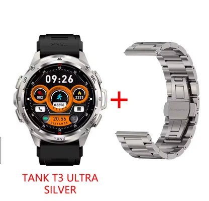 2025 Original KOSPET TANK T3 Ultra GPS Smart Watch for Men Rugged Smartwatch 470mAh Fitness AMOLED Bluetooth Electronic Watches