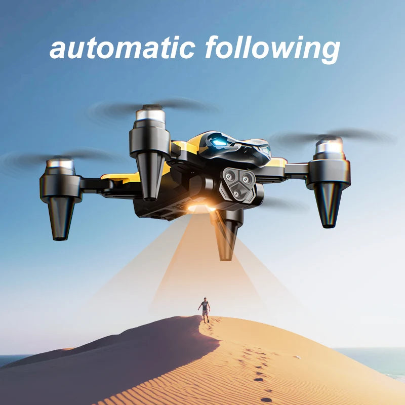 Folding RC Drone Modular 2000mAh Battery Long Flight Time Low Noise Durable Body Downward Lens Auxiliary Camera Wind Resistant Hobby Drone