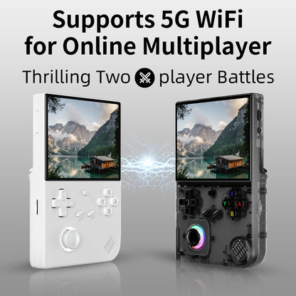ANBERNIC RG40XX V Retro Handheld Game Console 4'' IPS Screen 64GB Preloaded Games 4753+ Linux System 5G WiFi HDMI Bluetooth 4.2 RGB Lighting Portable Gaming