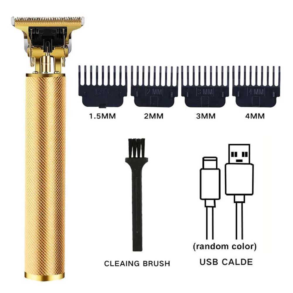 Rechargeable Hair Clipper Barber Professional Electric Hair Trimmer Shaver Trimmer Beard 0mm Men Hair Cutting Machine for Men