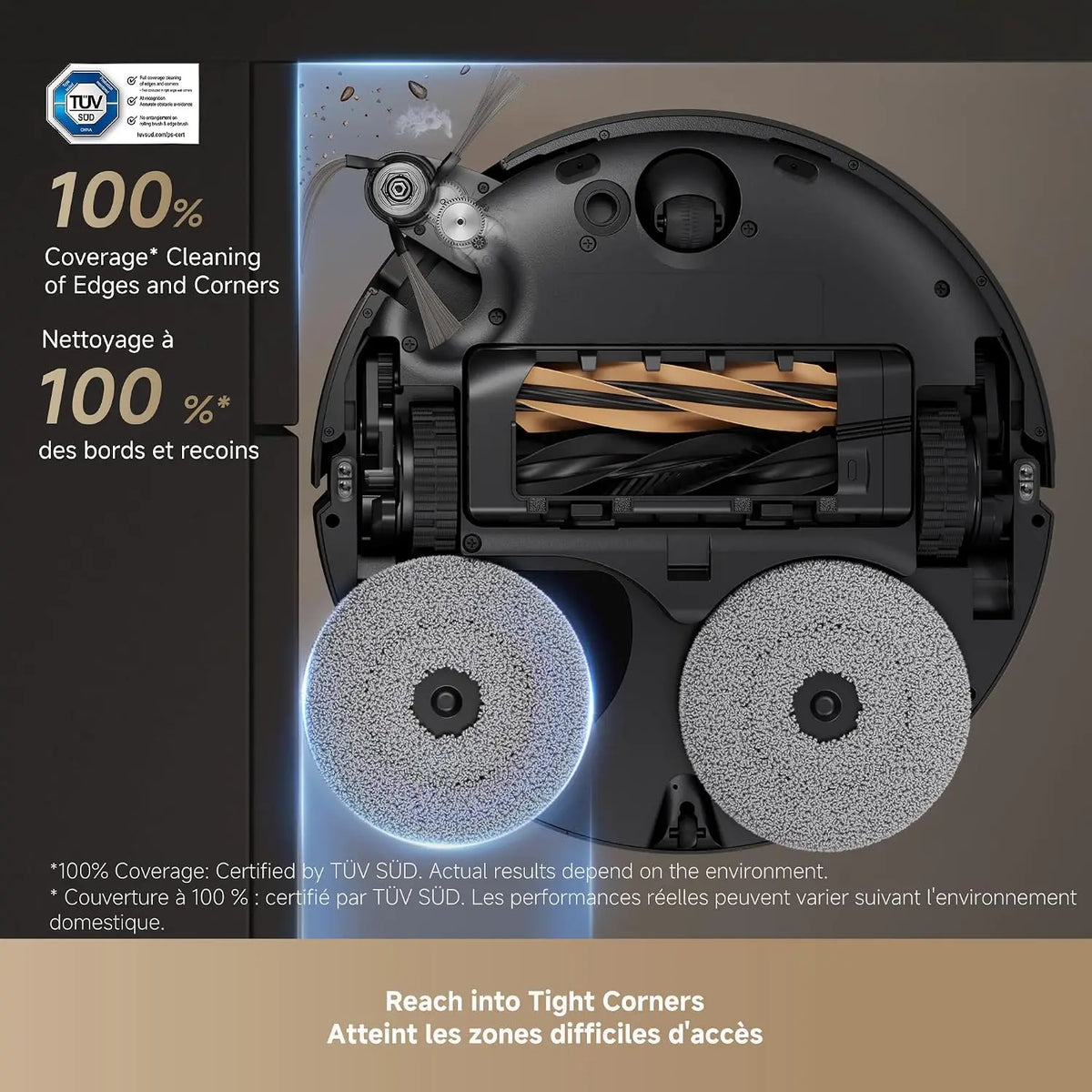 Complete Robot Vacuum with Automatic Self-Cleaning and Self-Emptying