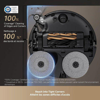Complete Robot Vacuum with Automatic Self-Cleaning and Self-Emptying
