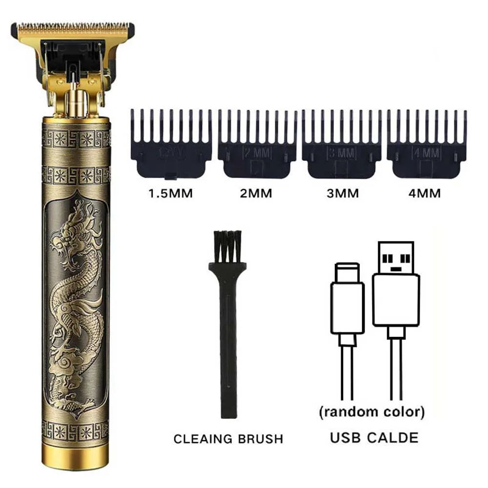 Rechargeable Hair Clipper Barber Professional Electric Hair Trimmer Shaver Trimmer Beard 0mm Men Hair Cutting Machine for Men