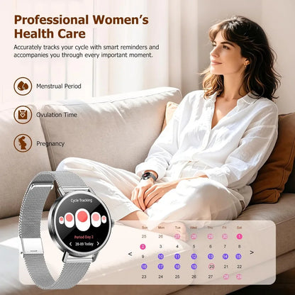 0.96" OLED Fitness Tracker: Bluetooth, 8-Day Battery, Heart Rate, 100+ Modes, Waterproof Watch with 2 Bands