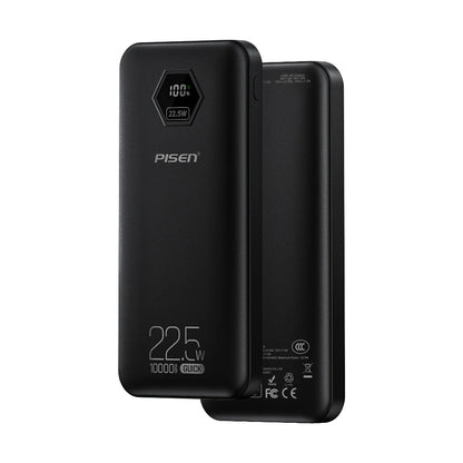PISEN 10000mAh Fast Charging Power Bank PD 20W SCP 22.5W Lightweight Charger USB C External Battery for iPhone Xiaomi Huawei