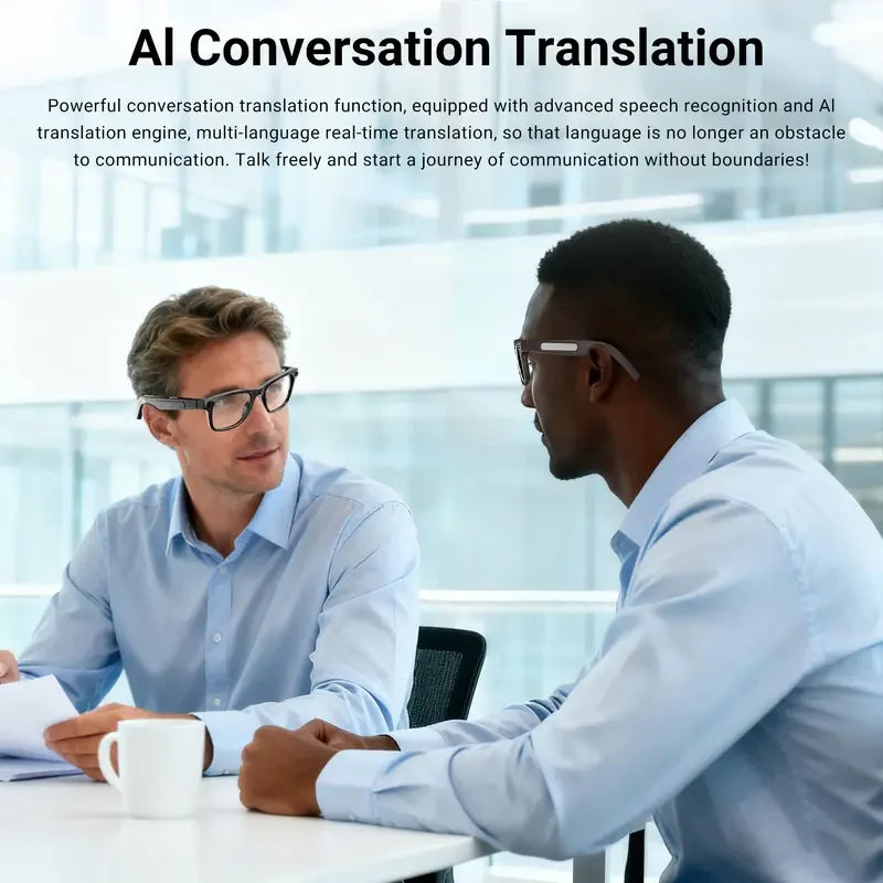2026 New AI Smart Glasses,AI ChatGPT and Gemini-2.5 with 164 Translations Supported,Bluetooth Glasses for Men Women,Music Playback & Hands-Free Calling,Photochromic Lens,IP67 Waterproof