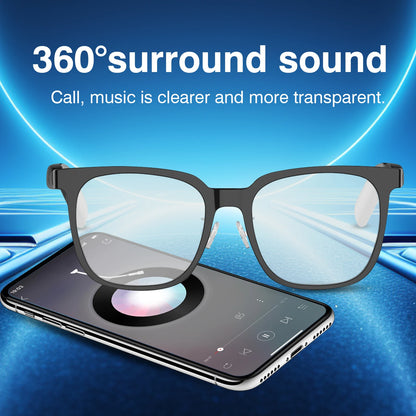 Fashion Tech Smart Glasses,UV Protection & Blue Light Filter, HD Voice Calling,Music Playback ,Suitable for Men and Women,Outdoor/Travel