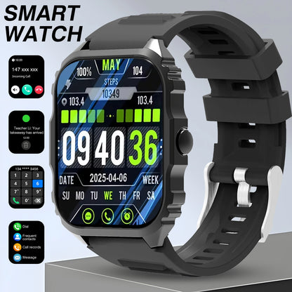 Stylish and Cool Smartwatch with Wireless Calling/dialing Function, Featuring Multiple Sports Modes, Weather Forecast, Music Control, Find Phone, Alarm Reminders, Do Not Disturb Mode, and More. The Top Choice for Birthday Gif