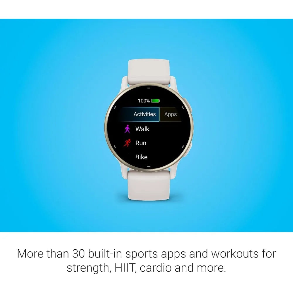 Health and Fitness GPS Smartwatch with AMOLED Display and Up to 11 Days Battery Life