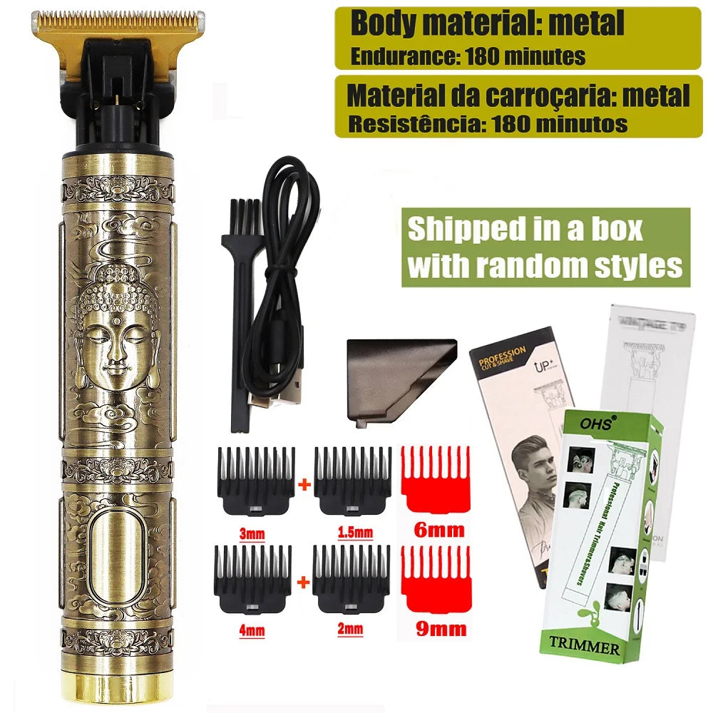 T9 Hair Clipper Repair Beard Shaving Body Hair Trimmer Clippers Electric Machine Men Haircut Machine 0mm Barber Shaver US STOCK