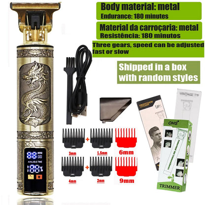 T9 Hair Clipper Repair Beard Shaving Body Hair Trimmer Clippers Electric Machine Men Haircut Machine 0mm Barber Shaver US STOCK