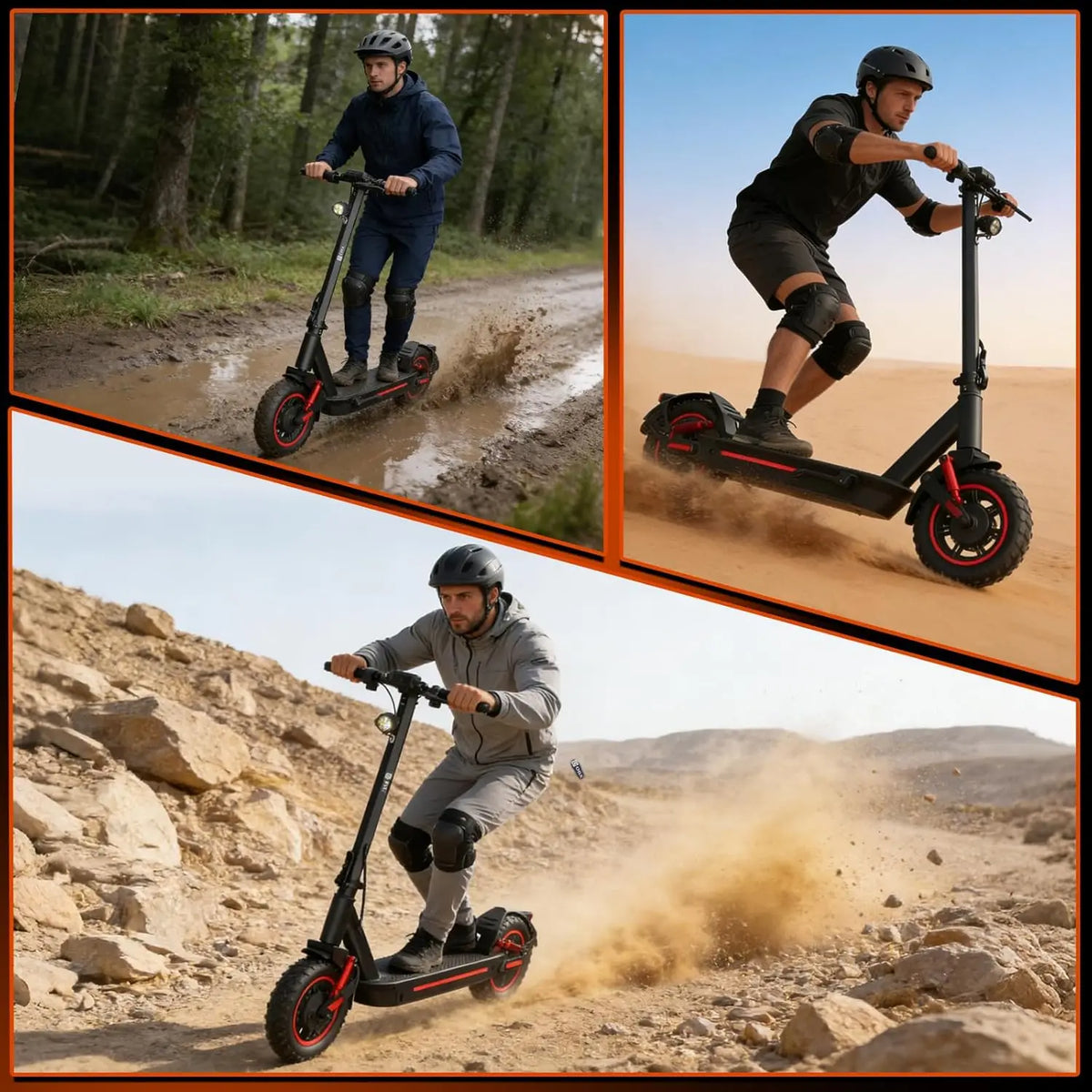 OBX Electric Scooter for Adults 1200W Powerful Motor 31Miles Long Range Dual Braking System 30Mph Max Speed 10'' Foldable E Scooter with APP Control